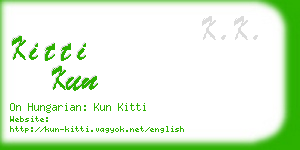 kitti kun business card